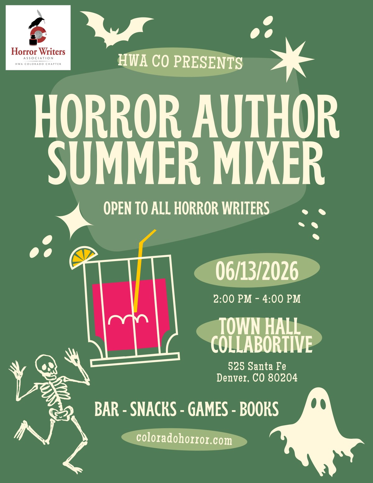 Horror Author Summer&nbsp;Mixer